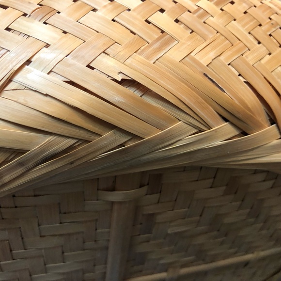 BAMBU Double Wall oval Nesting BASKETS - Set of 3 Large 16 x 12 x 3.5” FARMHOUSE - Picture 16 of 16